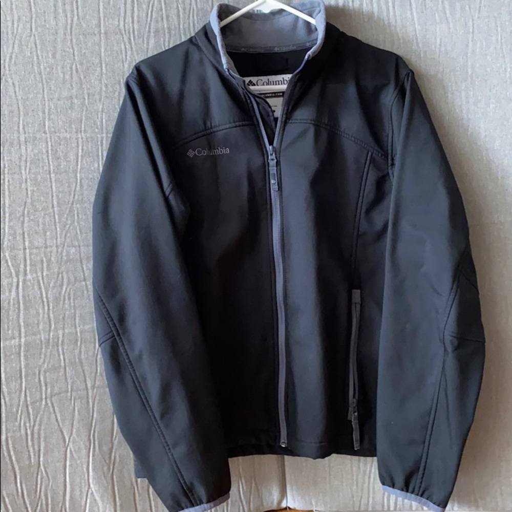 Black Columbia Fleece Zip Up Jacket - Size Medium